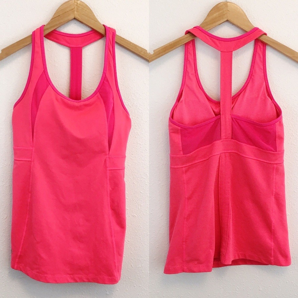 Athleta bra tank top pink size S